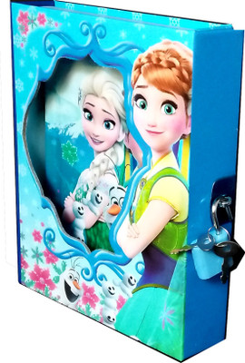 TECHNOCHITRA FRROZAN DESIGN SECRET PERSONAL LOCK DAIRY Regular Diary SINGLE 60 Pages(Multicolor)