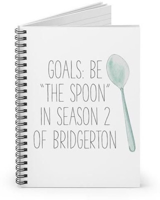craft maniacs 2024 BRIDGERTON DIARY A5 Notebook RULED 160 Pages(Multicolor)