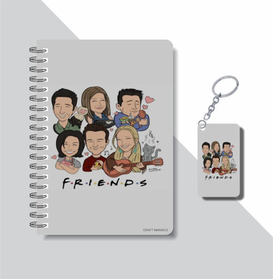 craft maniacs FRIENDS DIARY COLLECTION A5 Diary RULED 160 Pages(Purple)
