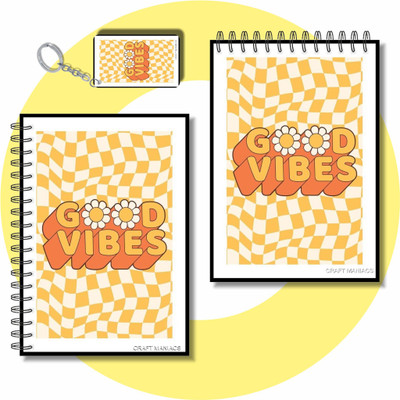 craft maniacs 2025 NOTEBOOKS A6 Diary UNRULED 100 Pages(Red, Pack of 2)