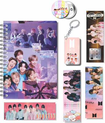 craft maniacs NEWEST 2023 BTS DIARY + 3 FREEBIE COLLECTION A5 Notebook RULED 160 Pages(Multicolor)