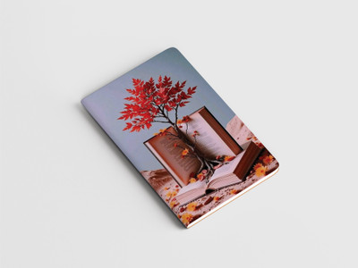 RJPRINTS Designed Stapled Notebooks A5 Notebook Plain 100 Pages(Multicolor)