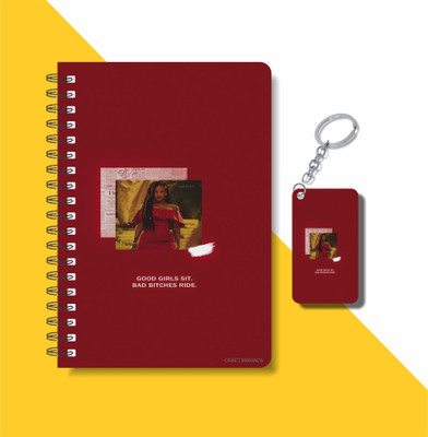 craft maniacs RIHANNA 2023 NOTEBOOK COLLECTION A5 Notebook RULED 160 Pages(Pink)