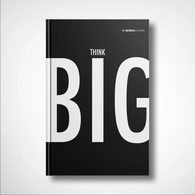 Zebralearn Think Big A5 Notebook Ruled 160 Pages(Black)