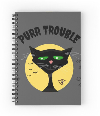 craft maniacs 2024 CAT COLLECTION A5 Notebook RULED 160 Pages(Multicolor)