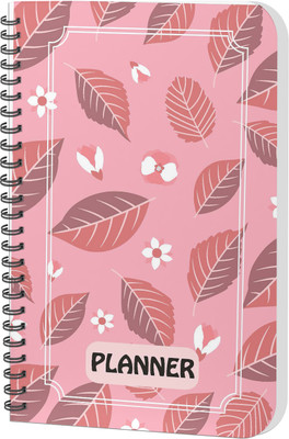 AccuPrints Daily Planner A5 Planner/Organizer Ruled 180 Pages(Pink)