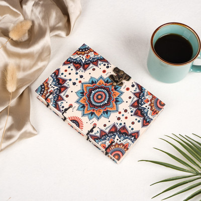 JUNZIO Handmade Diary A5 Diary Unruled 200 Pages(White)