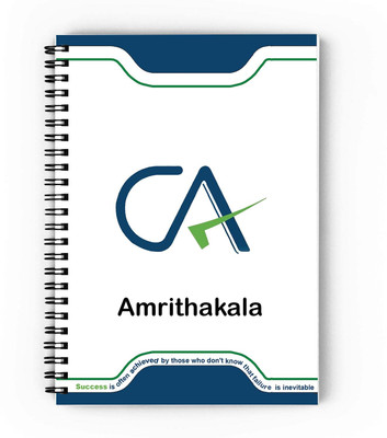 epheriwala CA Amrithakala / Notebook for Chartered Accountant A5 Diary Unruled 140 Pages(Red)