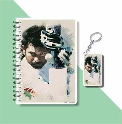craft maniacs TENDULKAR 2023 NOTEBOOK COLLECTION A5 Notebook RULED 160 Pages(White)