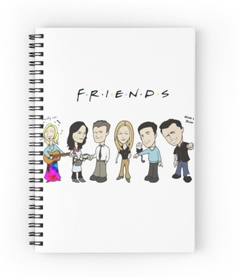 craft maniacs F.R.I.E.N.D.S NOTEBOOK A5 Diary RULED 160 Pages(Multicolor)