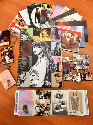 craft maniacs TAYLOR SWIFT GIFTING COMBO A5 Diary RULED 120 Pages(Multicolor)
