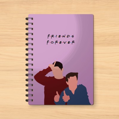 ARCPrint Gift for Friends - Friends Forever Printed Premium Quality A5 Notebook Lined 100 Pages(Pink)