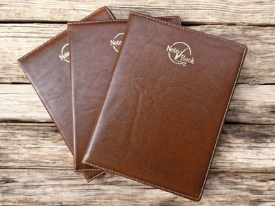 LIFECARD Leather Regular Notebook Diary A4 Diary Regular 365 Pages(Brown)