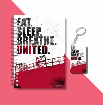 craft maniacs 2023 FOOTBALL DIARY A5 Notebook RULED 160 Pages(Multicolor)