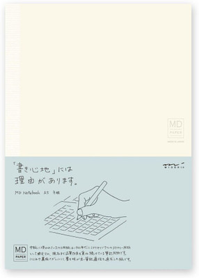 Midori IDEA Diary A5 Grid Paper MD Notebook A5 Notebook Square 176 Pages(White)