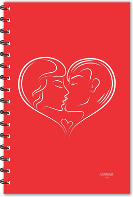 ESCAPER Couple A5 Diary Ruled 160 Pages(Multicolor)