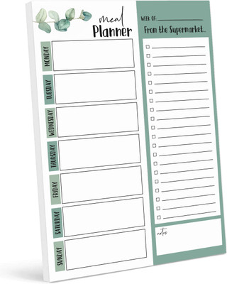 Inkdotpot Meal Planner Regular Planner Unruled 54 Pages(Green)