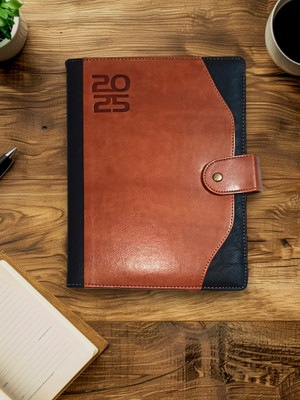 ShreeGanadhish 2025 Executive Journal Engineer Diary | Flap Closure|Sunday Full page|24X18X3 CM B5 Diary Ruled 365 Pages(Copper Canyon)