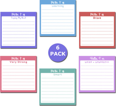 Tanvi To Do List, Reminder, Important Notes, Motivational Regular Memo Pad Ruled 480 Pages(Assorted, Pack of 6)