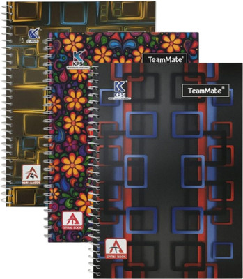 UNIQPAL Likhokal A4 Notebook White 200 Pages(Texture, Pack of 3)