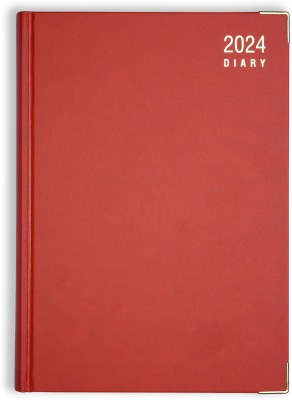 matrikas Business Exe - Red, 2024 Dated, Page Size(172 X 240mm) Executive A5 Diary Ruled 400 Pages(Multicolor)