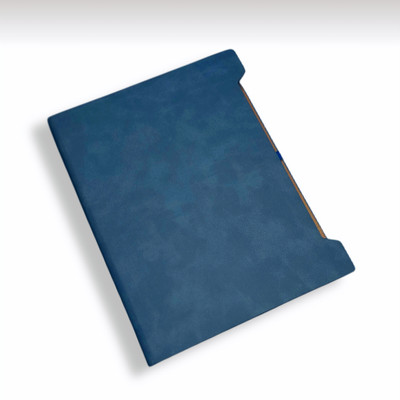 Wordmates PU Leather Pages 200 for Office and Personal Use Book-size Diary Ruled 200 Pages(Blue)