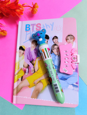 Paper Bear BT21 Regular Diary Designer 80 Pages(Pink, Pack of 2)