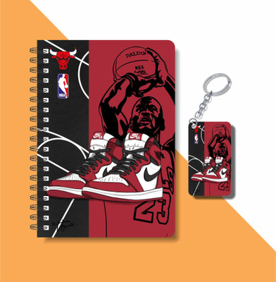 craft maniacs 2023 JORDAN DIARY + KEYCHAIN A5 Notebook RULED 160 Pages(Multicolor)