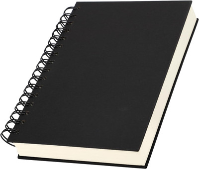 TWONE Squared Notebook A5-14x21cm Spiral Notebook A5-100GSM Squared 5mm Notepad A5 Note Pad Squared 180 Pages(Black)