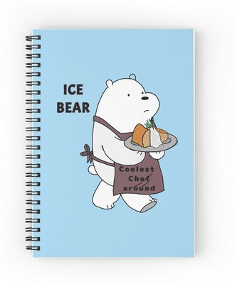 craft maniacs BARE BEARS 2023 COLLECTION A5 Notebook RULED 160 Pages(Multicolor)
