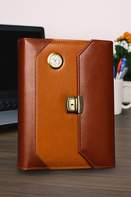 UBROFIT PU LEATHER B5 Planner/Organizer Double ruled 365 Pages(CHOCOLATE)