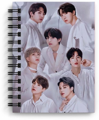 craft maniacs BTS 2023 NEW DIARY COLLECTION A5 Note Book RULED 160 Pages(White)
