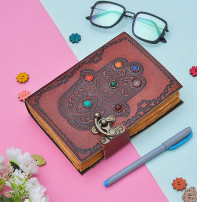 SHRIVACRAFTS Handmade Regular Diary Unruled 200 Pages(Multicolor)