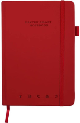 CUIR ALLY Dexter Erasable and Reusable A5 Diary Ruled 100 Pages(Red)