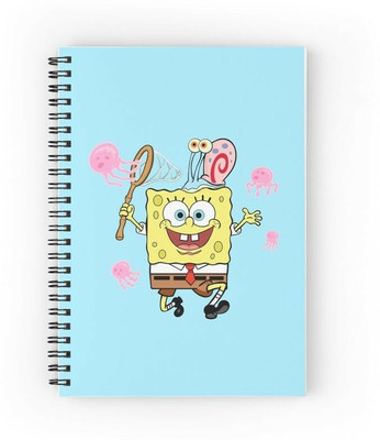 craft maniacs SPONGEBOB 2023 COLLECTION A5 Notebook RULED 160 Pages(Multicolor)