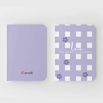 The Red Prints Diary A5 Notebook Ruled 200 Pages Single Line A5 Journal Ruled 200 Pages(Multicolor)