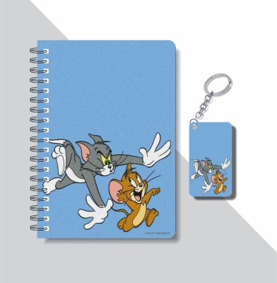 craft maniacs TOM & JERRY A5 Notebook RULED 160 Pages(Red)