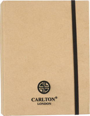 CARLTON LONDON Big Stationary Set Assorted Gift Set Single Rule 200 Pages(Brown, Pack of 3)