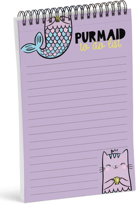 Inkdotpot Spiral Binding Notepad Regular Planner Unruled 50 Pages(Purple)