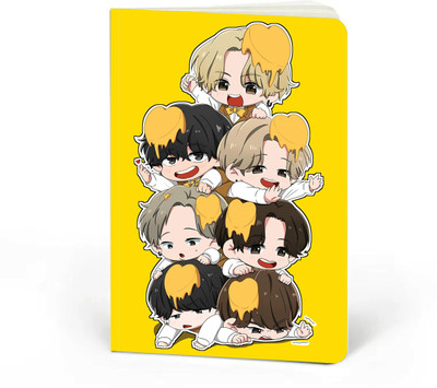craft maniacs A5 SOFT BOUND NOTEBOOK A5 Diary RULED 100 Pages(Yellow)