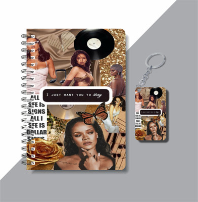 craft maniacs RIHANNA 2023 NOTEBOOK COLLECTION A5 Notebook RULED 160 Pages(White)