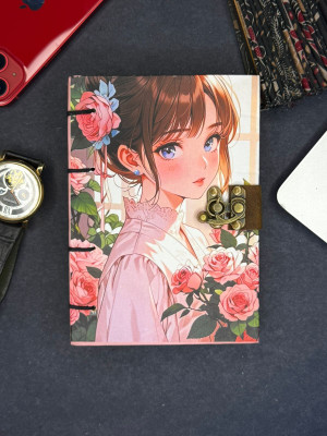 ALBILA HANDICRAFTS Handmade A5 Diary Unruled 200 Pages(Pink)