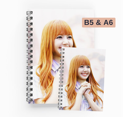 RJPRINTS BLACKPINK B5 Notebook Unruled 200 Pages(Pink)