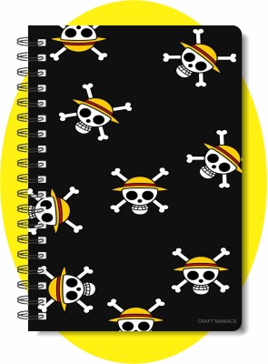 craft maniacs 2024 ONE PIECE DIARY A5 Diary RULED 160 Pages(Multicolor)