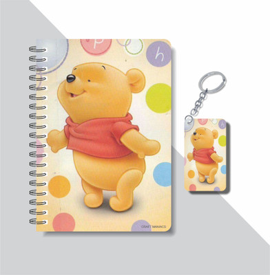 craft maniacs WINNIE THE POOH COLLECTION A5 Notebook RULED 160 Pages(Multicolor)