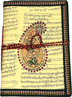 Diwam handicrafts HAND PRINTED DIARY COLLECTION A7 Diary Unruled Pages 42 Pages(Yellow)
