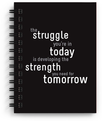 DI-KRAFT Handcrafted diary A5 Diary Unruled 160 Pages(Black)