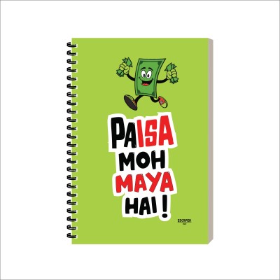 ESCAPER Dialogue Diary A5 Diary Ruled 160 Pages(Paisa Moh Maya Hai)