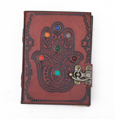 CRAFT CLUB Hansahand leather notebook With C-Lock A5 Diary Unruled 200 Pages(Brown)