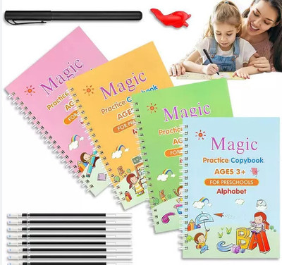 ABCD Twisty Pad Regular Notebook Ruled 5 Pages(Multicolor, Pack of 4)